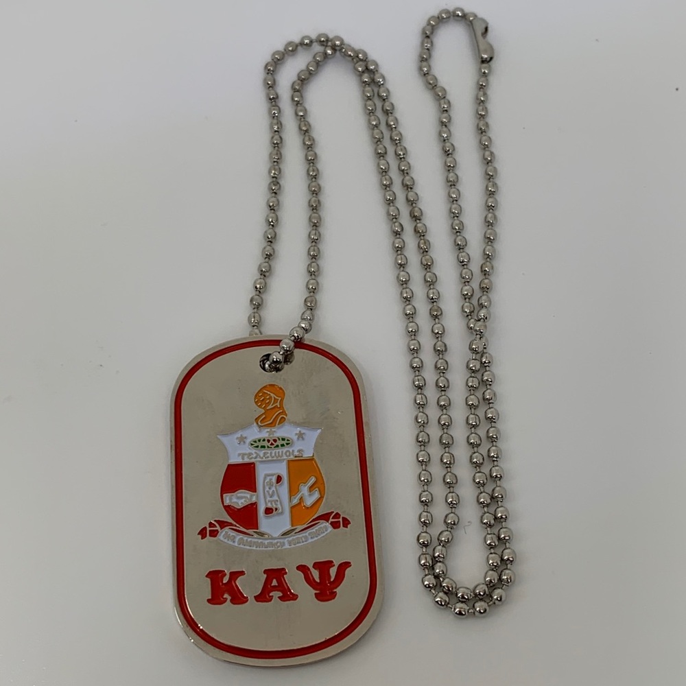 Dog Tag Necklace for Kappa Alpha Psi Fraternity